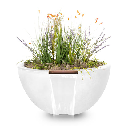 Luna Concrete Planter & Water Bowl Limestone