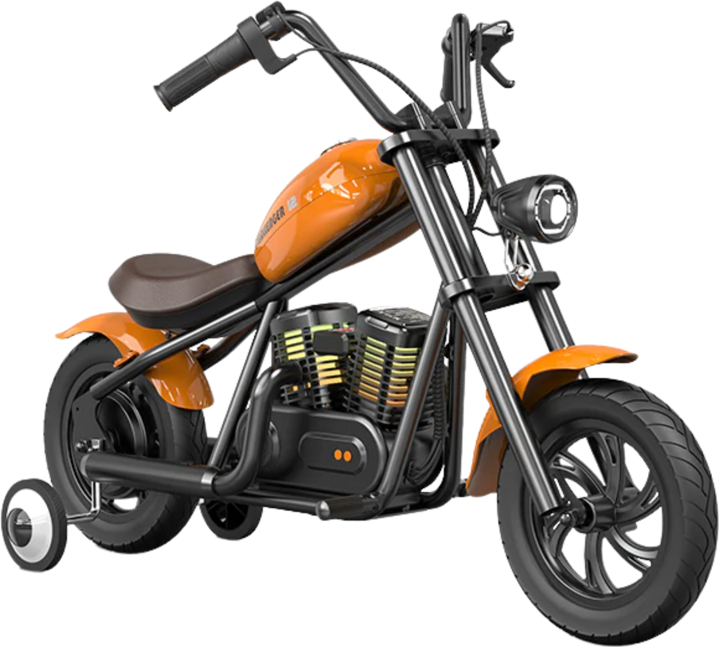 Hyper Gogo Challenger 12 Plus Electric Kids Motorcycle Bluetooth Speaker 21.9V 160W 10 MPH 7.5 Miles EL-MB07P New - EL-MB07P-ORANGE