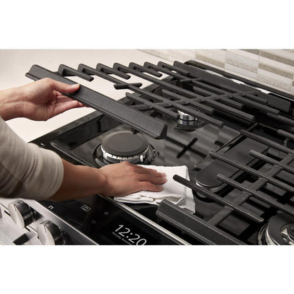 WHIRLPOOL 5.8 cu. ft. Smart Slide-in Gas Range with Air Fry, when Connected White - WEG750H0HW