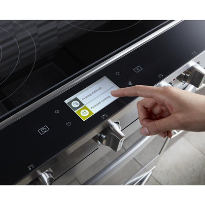 WHIRLPOOL 6.4 cu. ft. Smart Slide-in Electric Range with Air Fry, when Connected Black in Stainless Steel - WEE750H0HV
