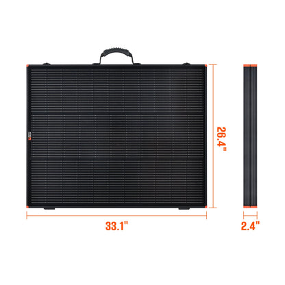 Rich Solar MEGA 200 Portable Briefcase Solar Panel | 200 Watt Portable Solar Panel | Powerful 12V Portable Solar Panel for Generators, Power Stations, Campers | High Efficiency - RS-X200B