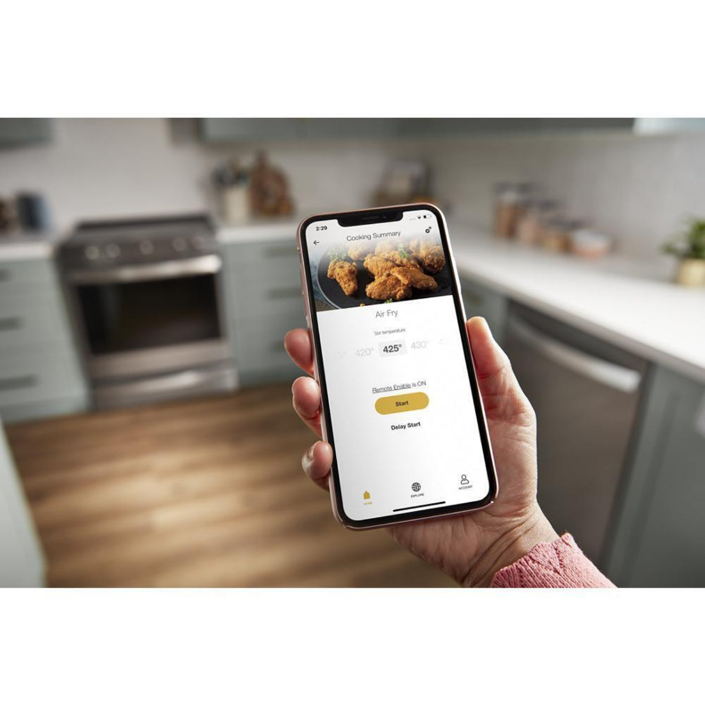 WHIRLPOOL 6.4 cu. ft. Smart Slide-in Electric Range with Air Fry, when Connected Black in Stainless Steel - WEE750H0HV