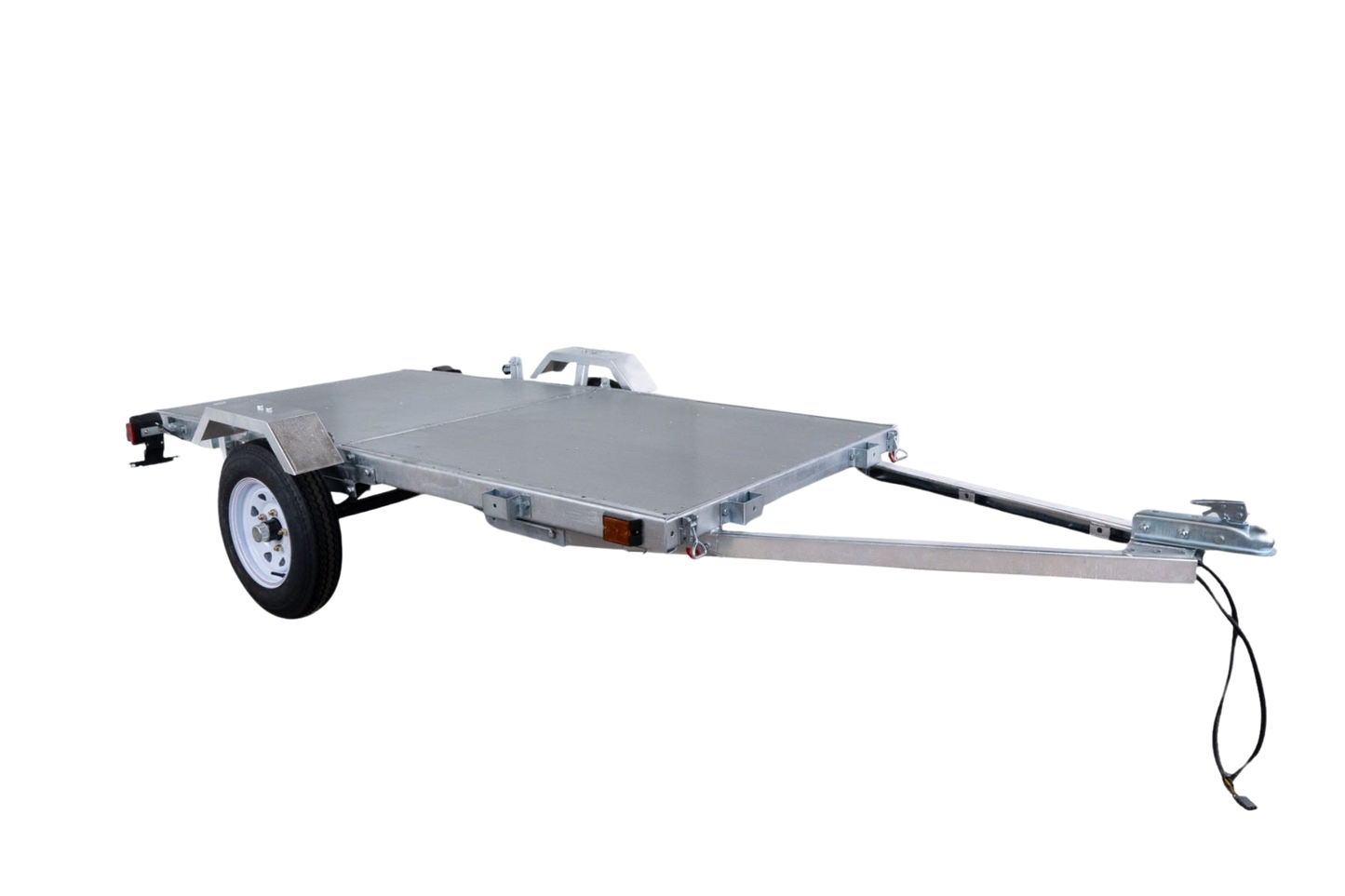 DK2 MFT4X8G Folding Utility Trailer Kit 4 ft. x 8 ft. 1450 lbs. Capacity Galvanized Steel Silver New - MFT4X8G