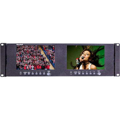 Marshall Electronics Dual 7" LCD Rackmount Monitor (3 RU) - ML702