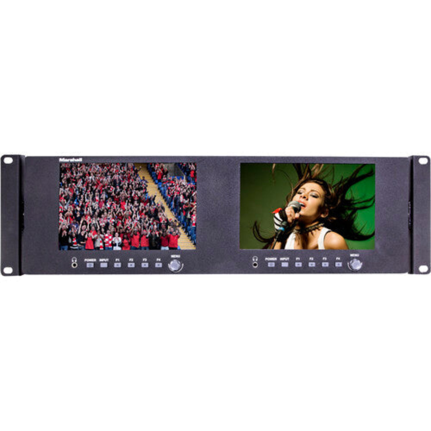Marshall Electronics Dual 7" LCD Rackmount Monitor (3 RU) - ML702