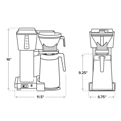 Moccamaster KBGT Coffee Maker in Black - 79314