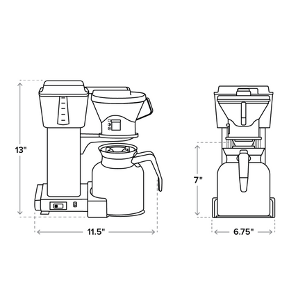 Moccamaster KBTS Coffee Maker in Polished Silver - 79212