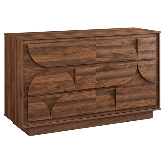 Modway Furniture 6-Drawer Dresser - MOD-7163-WAL