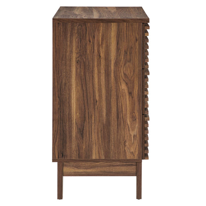 Modway Furniture Render Large 3-Drawer Nightstand - MOD-7201-WAL