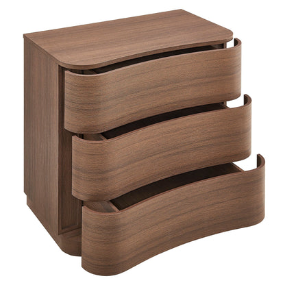 Modway furniture Mirae 3-Drawer Curved Compact Dresser - MOD-7230-BOA