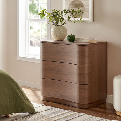 Modway furniture Mirae 3-Drawer Curved Compact Dresser - MOD-7230-BOA