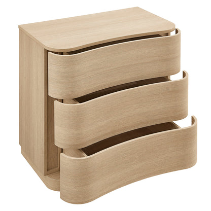 Modway furniture Mirae 3-Drawer Curved Compact Dresser - MOD-7230-BOA