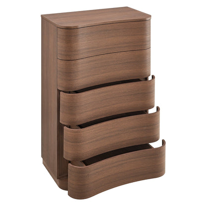Modway Furniture Mirae 5-Drawer Curved Dresser Chest of Drawers - MOD-7231-BOA