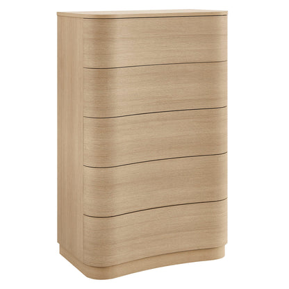 Modway Furniture Mirae 5-Drawer Curved Dresser Chest of Drawers - MOD-7231-BOA