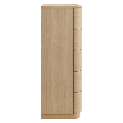Modway Furniture Mirae 5-Drawer Curved Dresser Chest of Drawers - MOD-7231-BOA