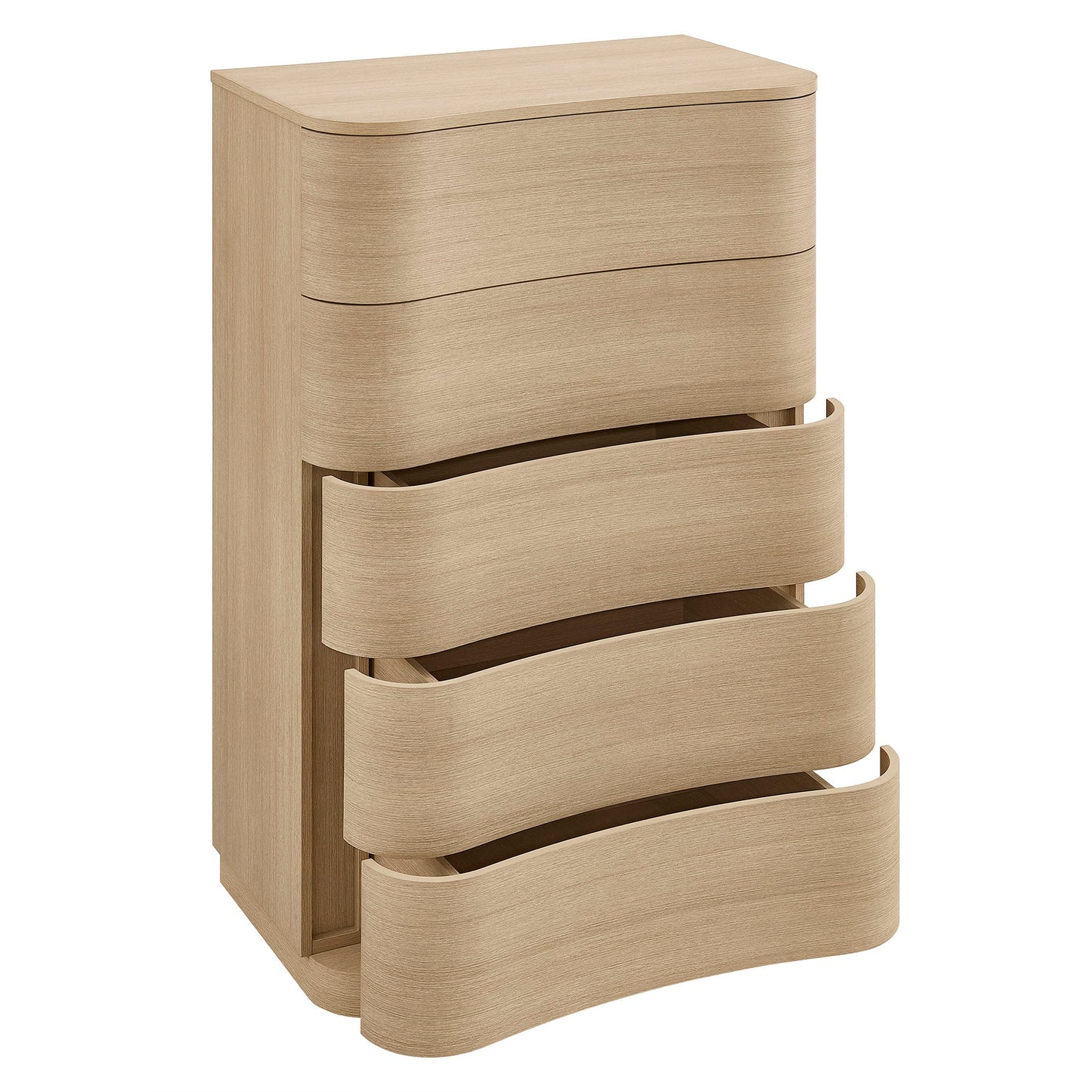 Modway Furniture Mirae 5-Drawer Curved Dresser Chest of Drawers - MOD-7231-BOA