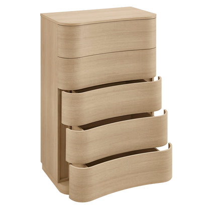 Modway Furniture Mirae 5-Drawer Curved Dresser Chest of Drawers - MOD-7231-BOA