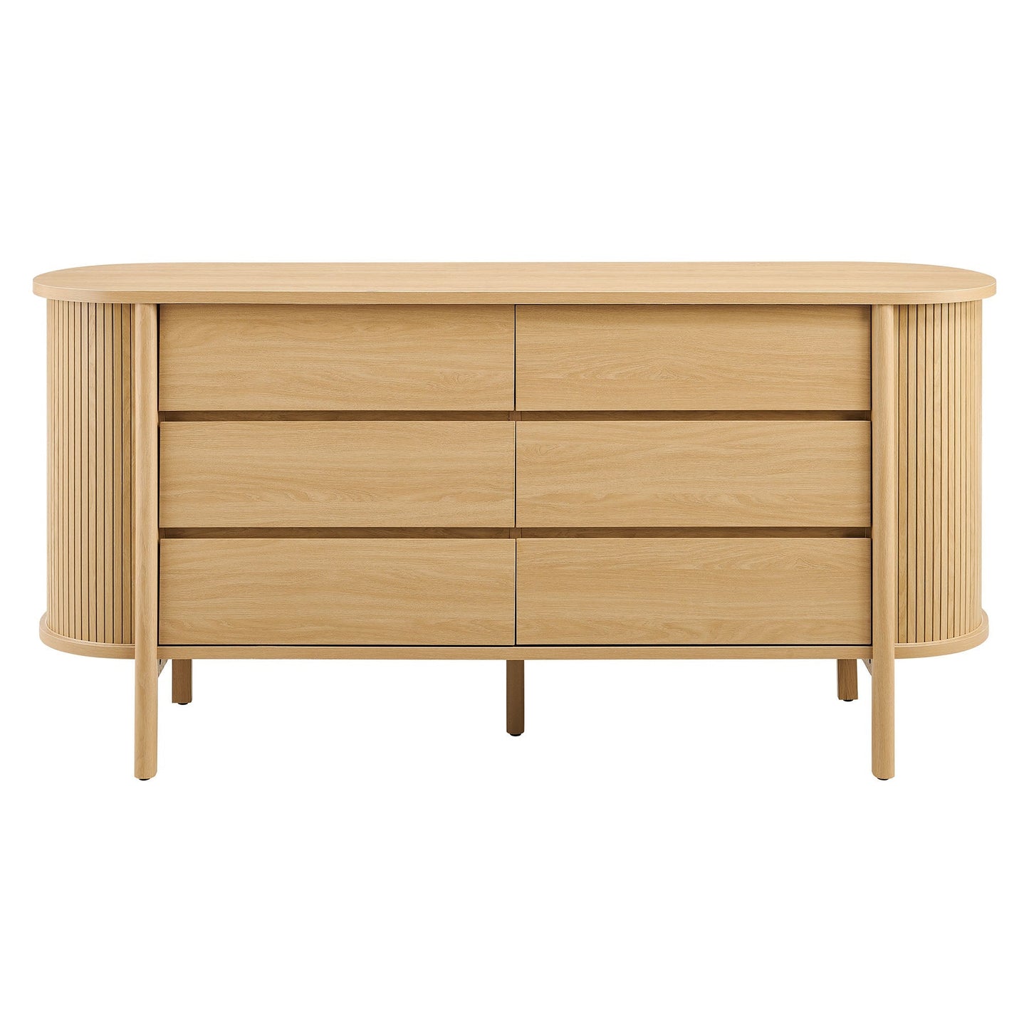 Modway Furniture Cadence 6-Drawer Curved Dresser - MOD-7242-OAK
