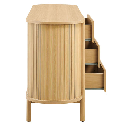 Modway Furniture Cadence 6-Drawer Curved Dresser - MOD-7242-OAK
