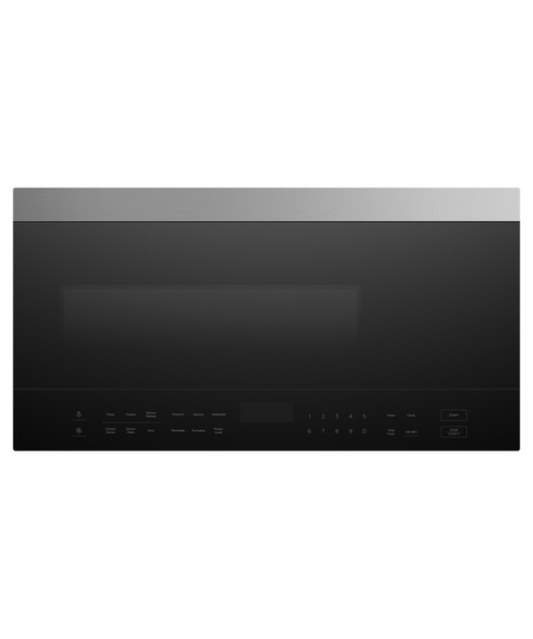 Fisher Paykel 30" Series 5Contemporary Over the Range Microwave Black - MOH30SB1