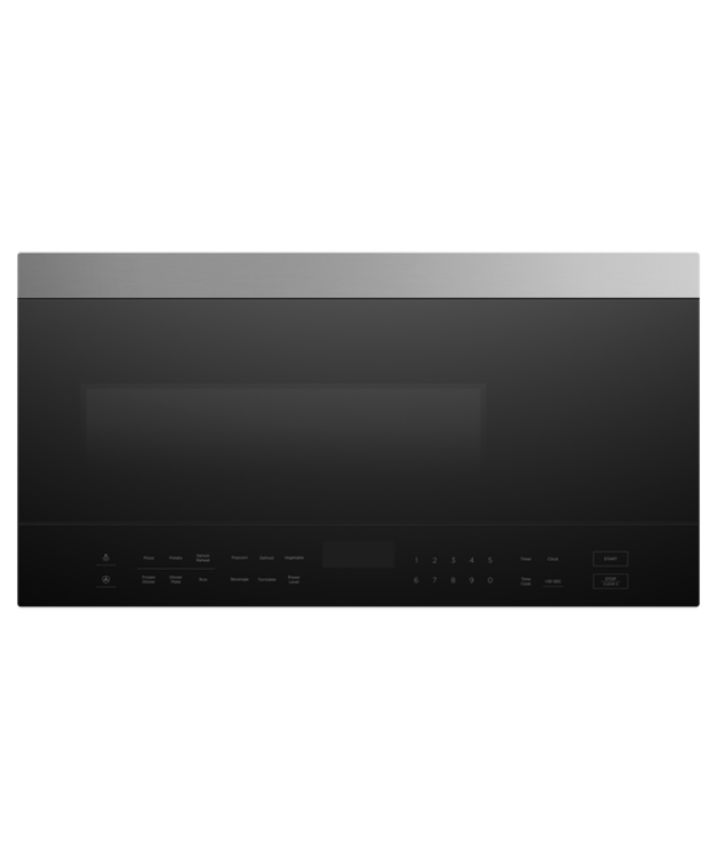 Fisher Paykel 30" Series 5Contemporary Over the Range Microwave Black - MOH30SB1