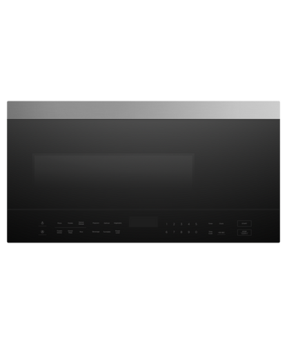 Fisher Paykel 30" Series 5Contemporary Over the Range Microwave Black - MOH30SB1