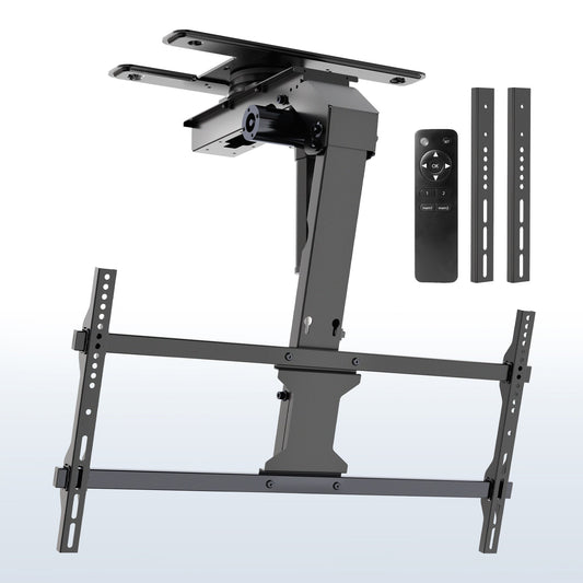 VIVO Electric Flip Down / Swivel Ceiling TV Mount - 37” to 86” Screens - MOUNT-E-FD85S