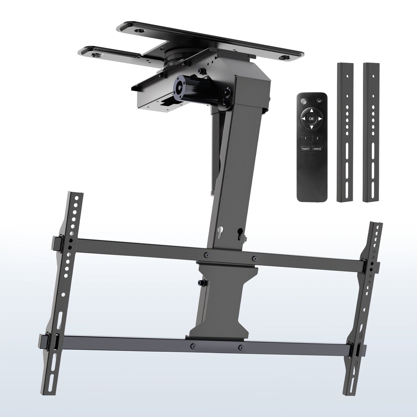 VIVO Electric Flip Down / Swivel Ceiling TV Mount - 37” to 86” Screens - MOUNT-E-FD85S