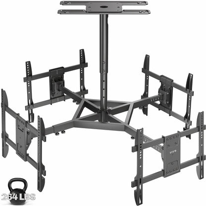VIVO Hanging Quad TV Ceiling Mount - 32” to 50” Screens - MOUNT-VC450