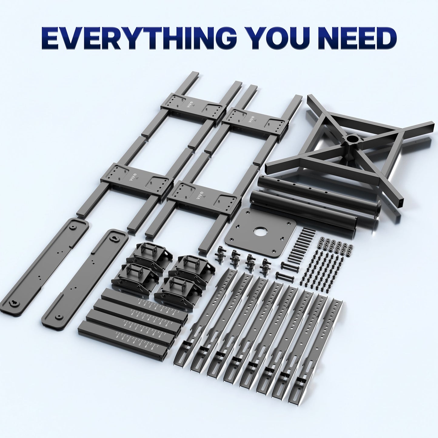 VIVO Hanging Quad TV Ceiling Mount - 32” to 50” Screens - MOUNT-VC450