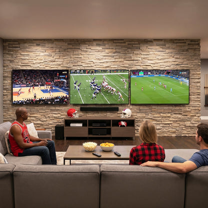 VIVO Pop-Out TV Tilting 1x3 Video Wall Mounts - 37” to 65” Screens - MOUNT-VW65-3T