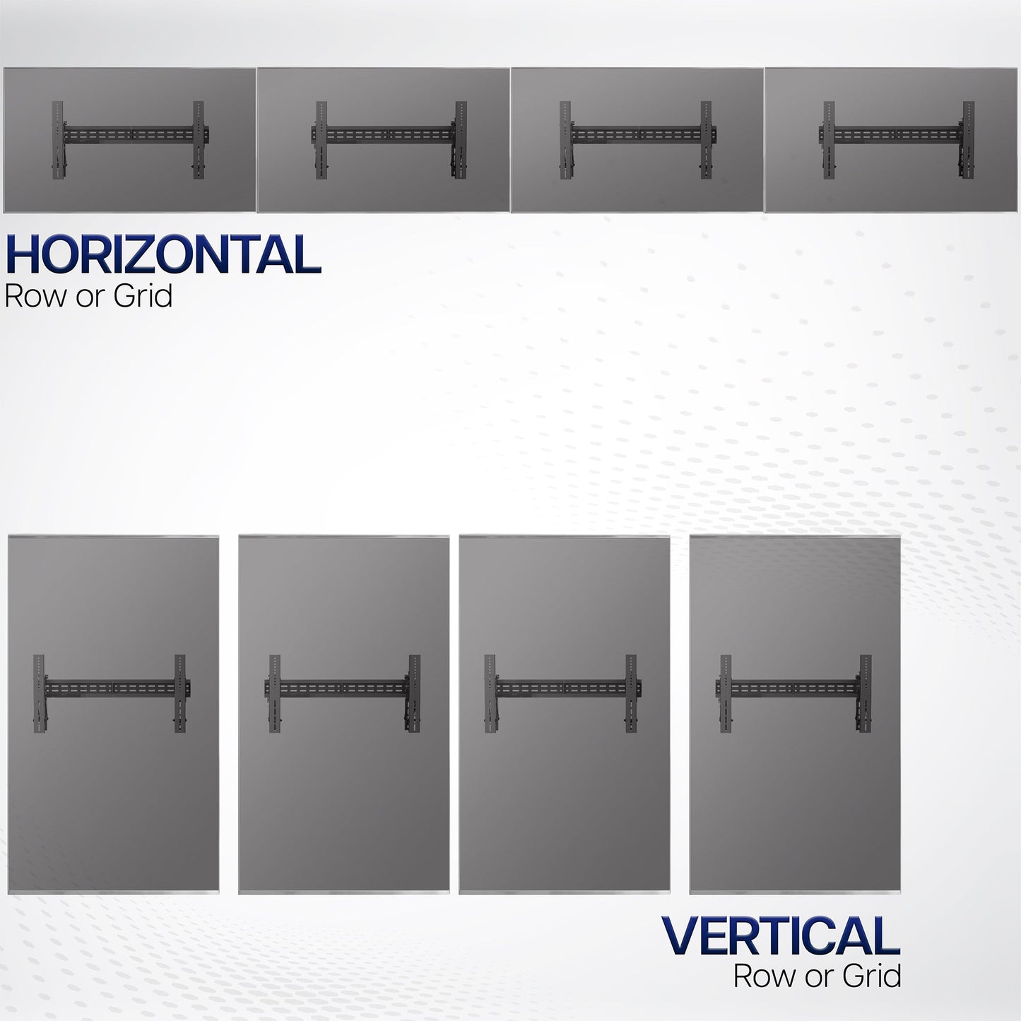 VIVO Pop-Out TV Video Wall Mounts (4 Pack) - 37" to 90" Screens - MOUNT-VW90-4