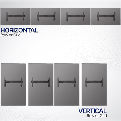 VIVO Pop-Out TV Video Wall Mounts (4 Pack) - 37" to 90" Screens - MOUNT-VW90-4