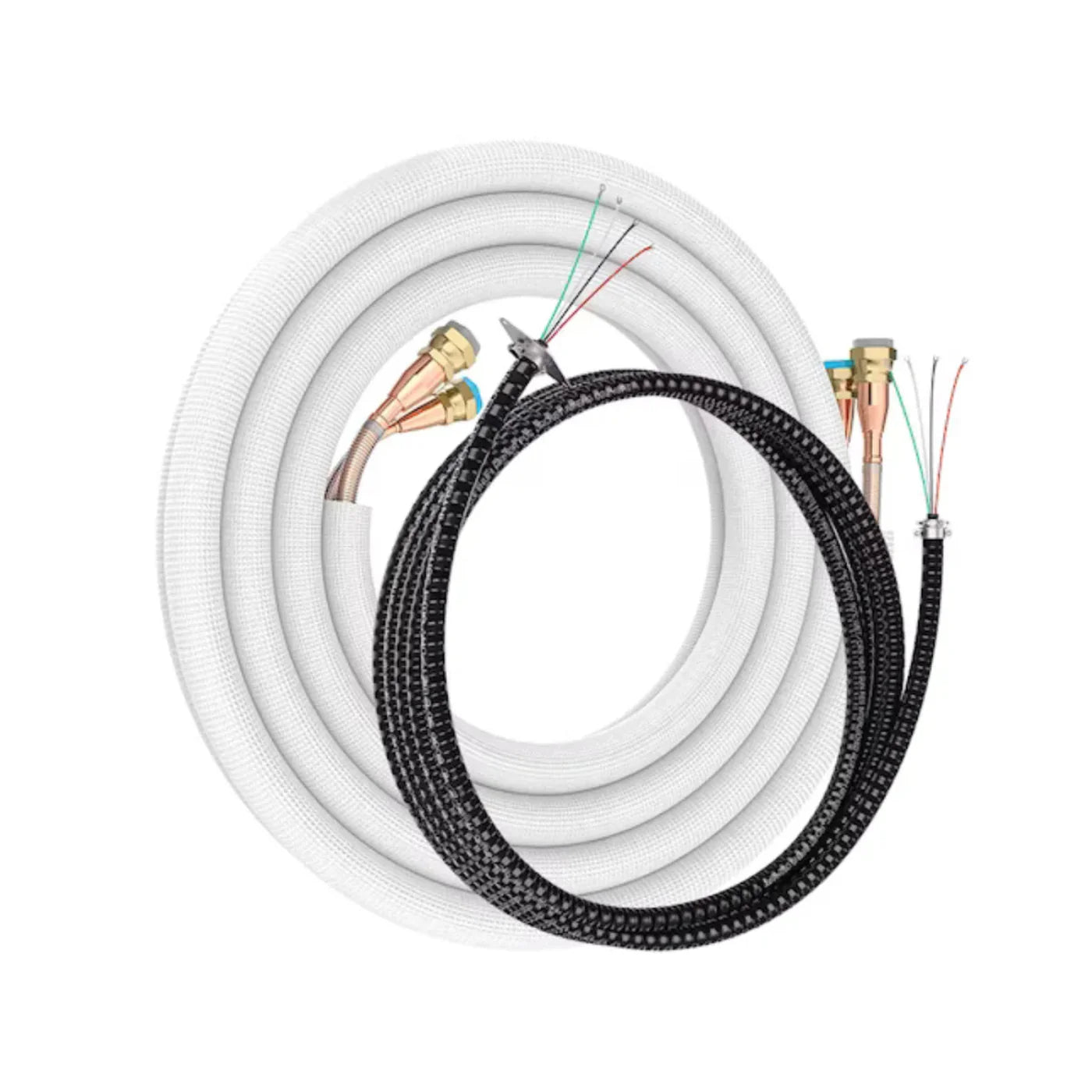 MRCOOL DIY 5th Gen 35 ft. 1/4" x 1/2" Pre-Charged Quick Connect Line Set with DIY Pro Cable - R454B (for 18K Indoor Units) - DIY35-1412C-O