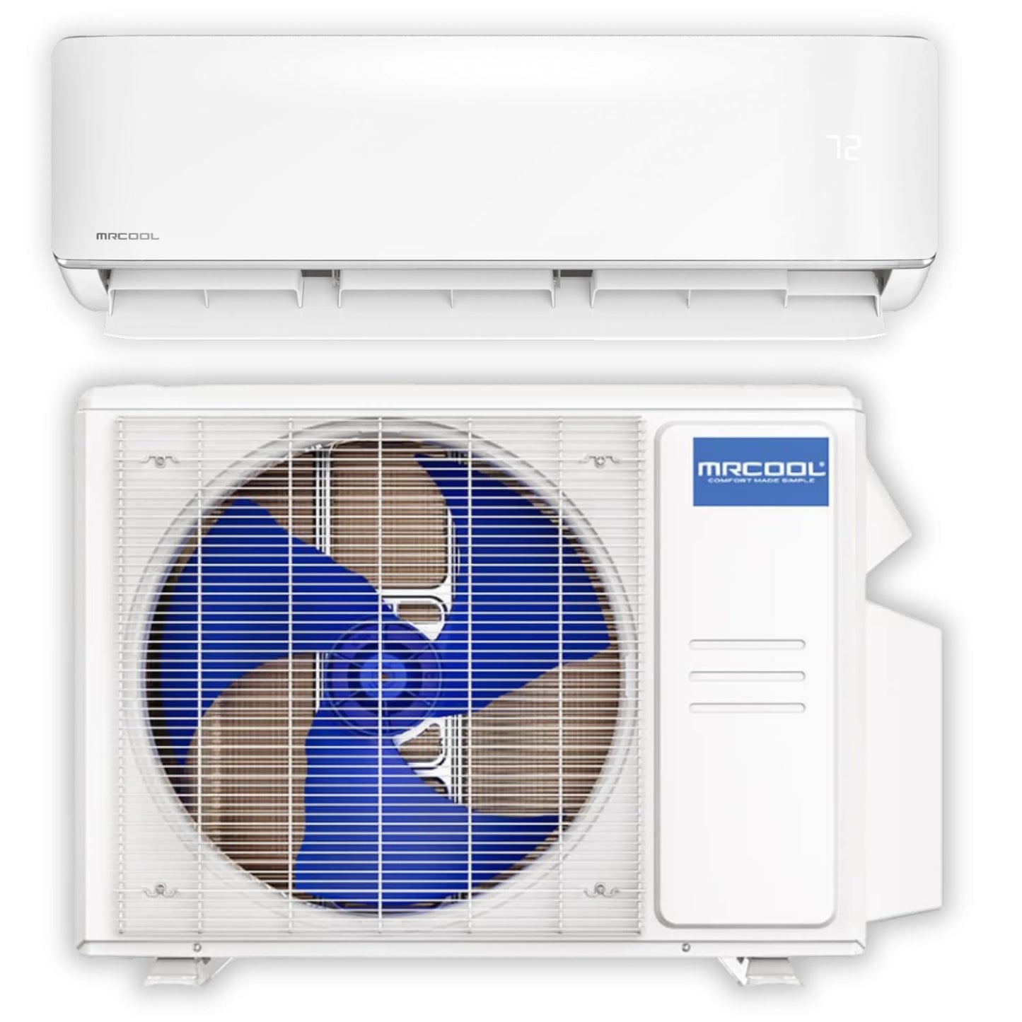 MRCOOL DIY 5th Gen E Star 24,000 BTU Single Zone Mini Split Complete System with 25 Ft. Line Set, 230V  - DIY-24-HP-WM-230D25-O