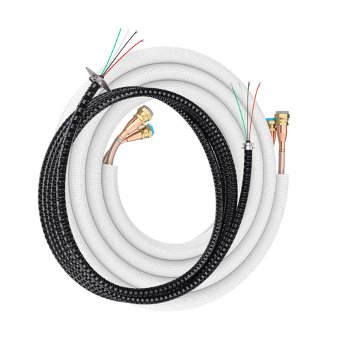 MRCOOL DIY 5th Gen 50 Ft. Pre-Charged Quick Connect Line Set with DIY Pro Cable, 1/4" x 1/2", for DIY 18K Mini Split Indoor Air Handler (DIY50-1412C-O)