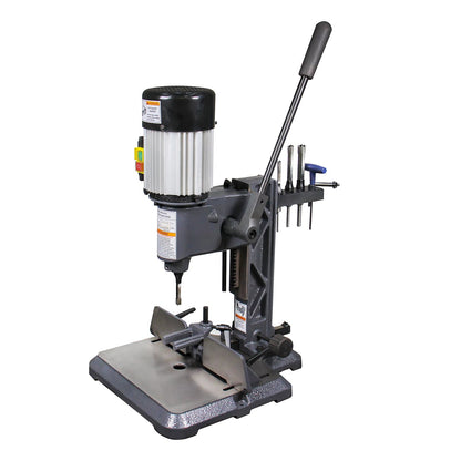 Woodworking Mortise Machine, Bench Top Mortise Machine MS-3816, With 4 Sizes Chisel Bit Sets, Round Holes and Square Hole Mortising