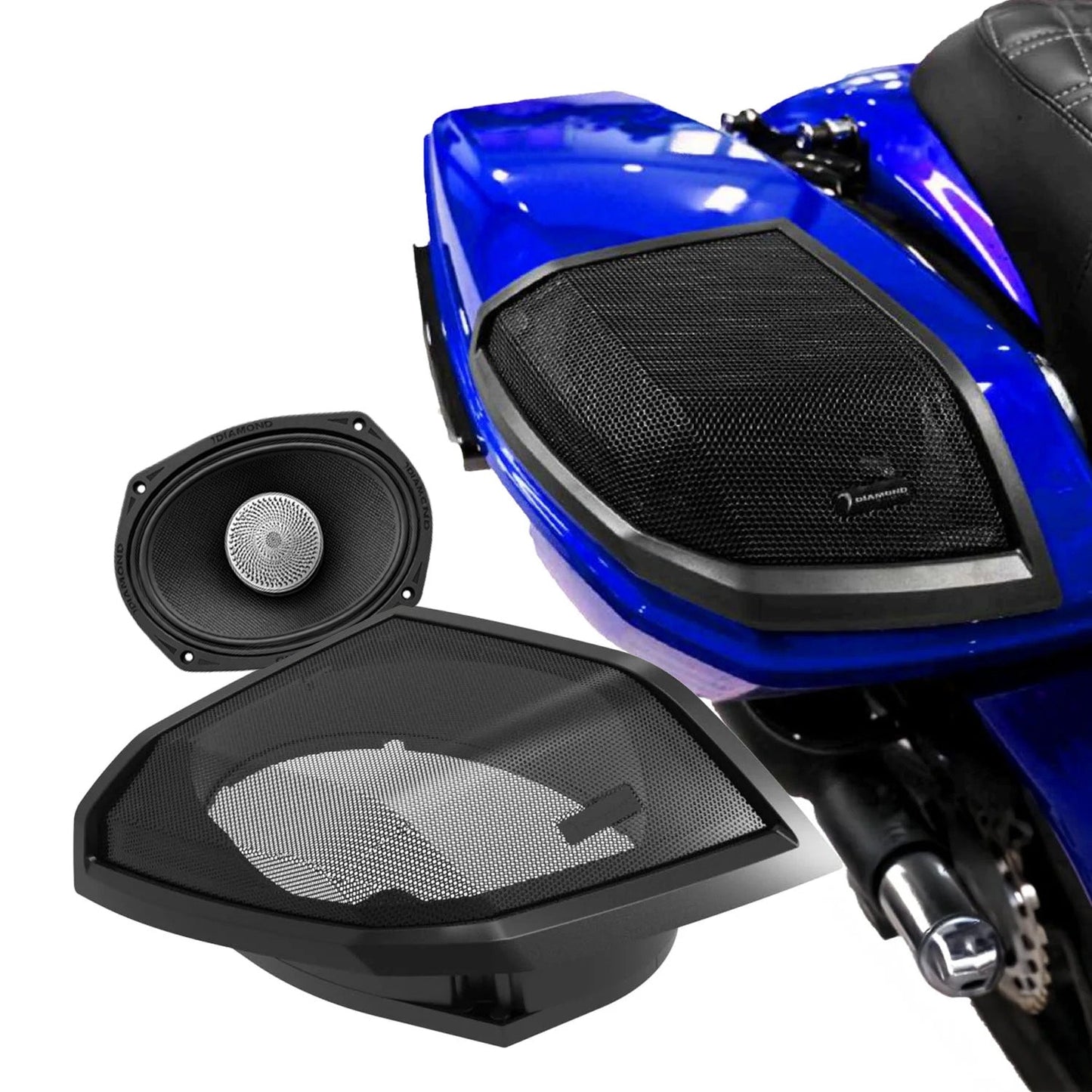 Diamond Audio 2024+ Harley Davidson Cut-In Lid Kit with MS692NEO4 Speakers - MS692NEO4LK24 (4Ω)