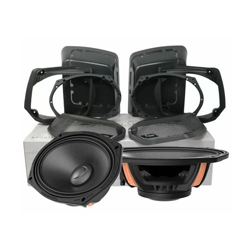 Diamond Audio 1998-2013 Harley Davidson Cut-In Lid Kit with MS69NEO (4Ω) - MS694NEOLK13
