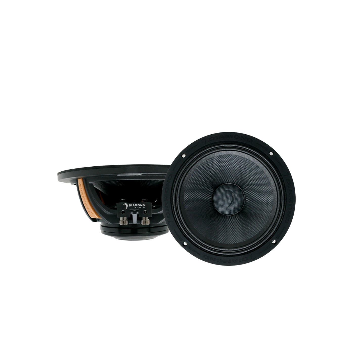 Diamond Audio 8" MSNEO Series High Output Neo Midrange Speakers (4Ω) - MS8NEO