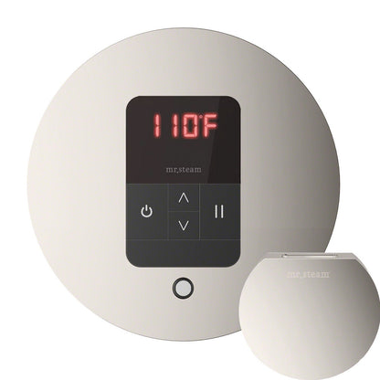 Mr. Steam MSITEMPORD-PN - iTempo Round Steam Shower Control - Polished Nickel - MSITEMPORD-PN
