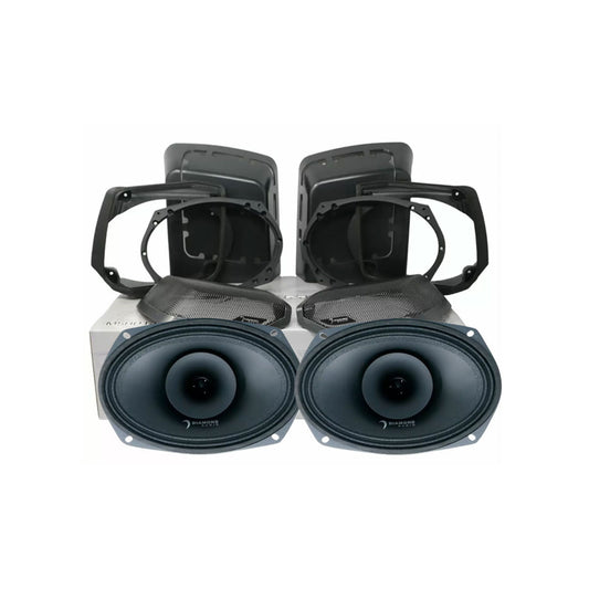 Diamond Audio 1998-2013 Harley Davidson Cut-In Lid Kit with MP692 Speakers (2Ω) - MSMP692LK13