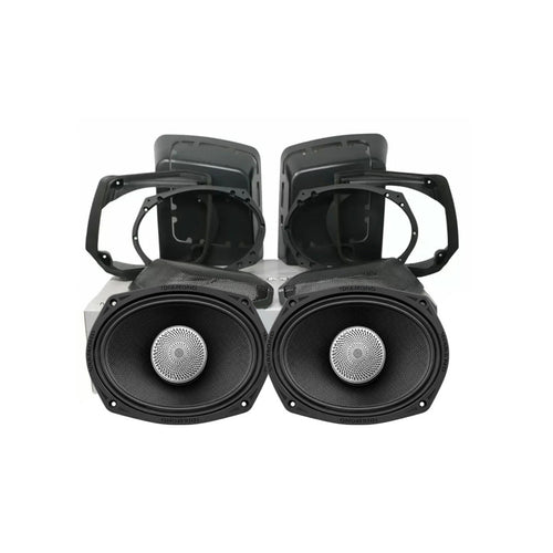 Diamond Audio 1998-2013 Harley Davidson Cut In Speaker Lid Kit with MS692NEO4 Speakers (4Ω) - MSMS692NEO4LK13