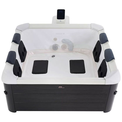 MSpa Square Bubble Spa w/Hard Exterior, Soft Lining Interior, & Hydro Jets, Oslo - 277