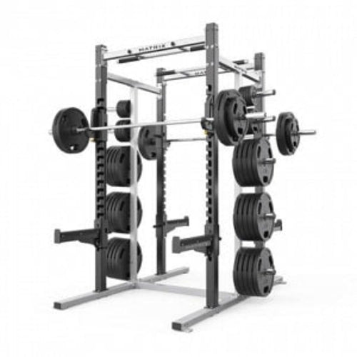 Johnson Health Tech Matrix Varsity Half Rack - Matrix Varsity Half Rack, 7 ft. - VY-D690-7