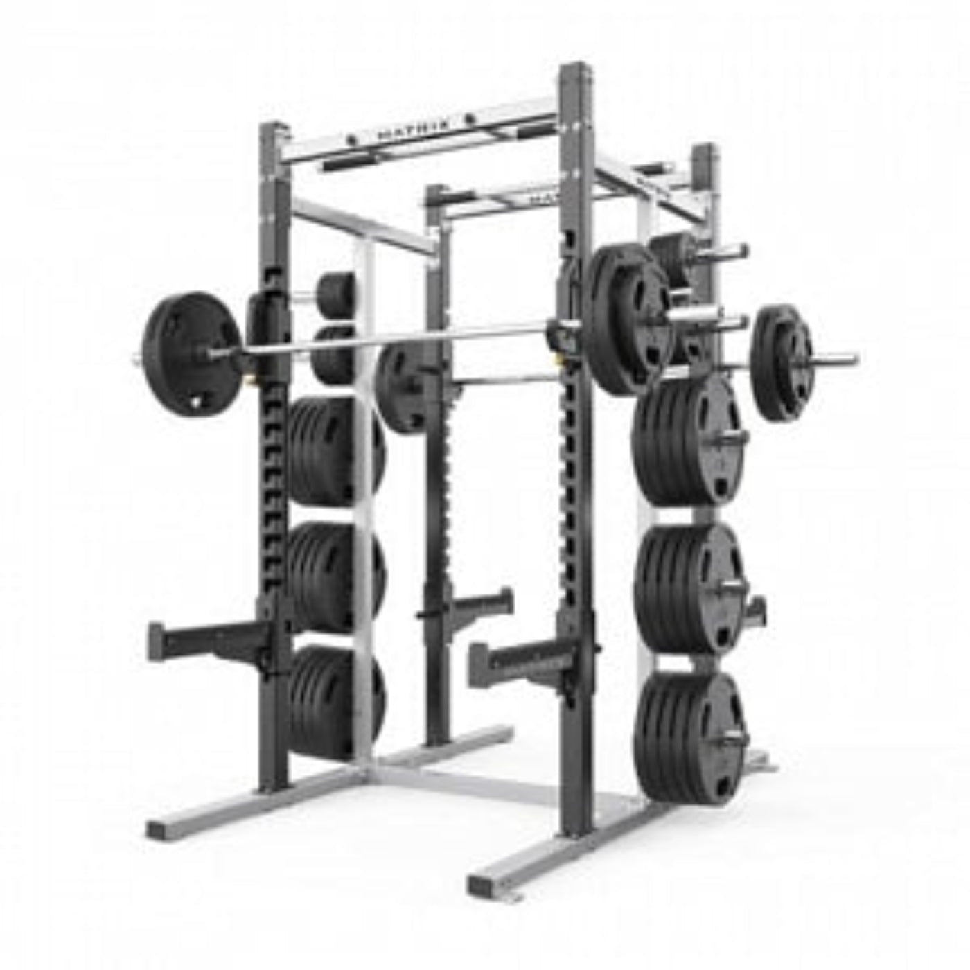 Johnson Health Tech Matrix Varsity Double Half Racks - Matrix Varsity Half Rack, Double, 8 ft. - VY-D691