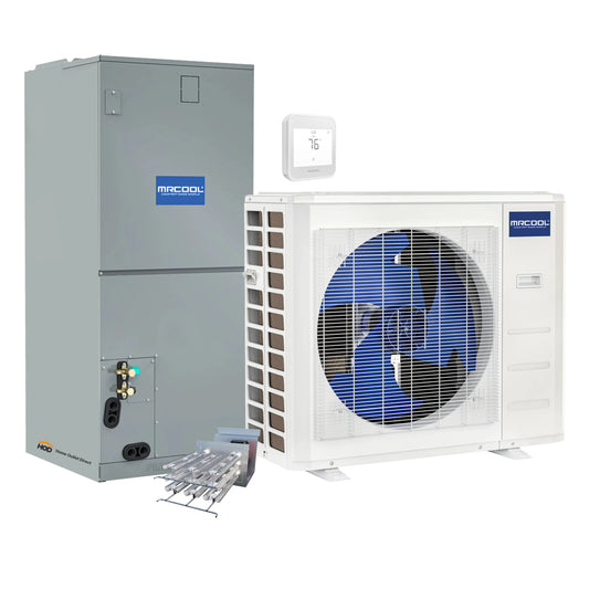MRCOOL VersaPro 2nd Gen Central Split System with 24K BTU, 2 Ton, 18.1 SEER2, Heat Pump Condenser and Ducted Air Handler with 15kW Heat Kit   - MVP24HP2A00OH15