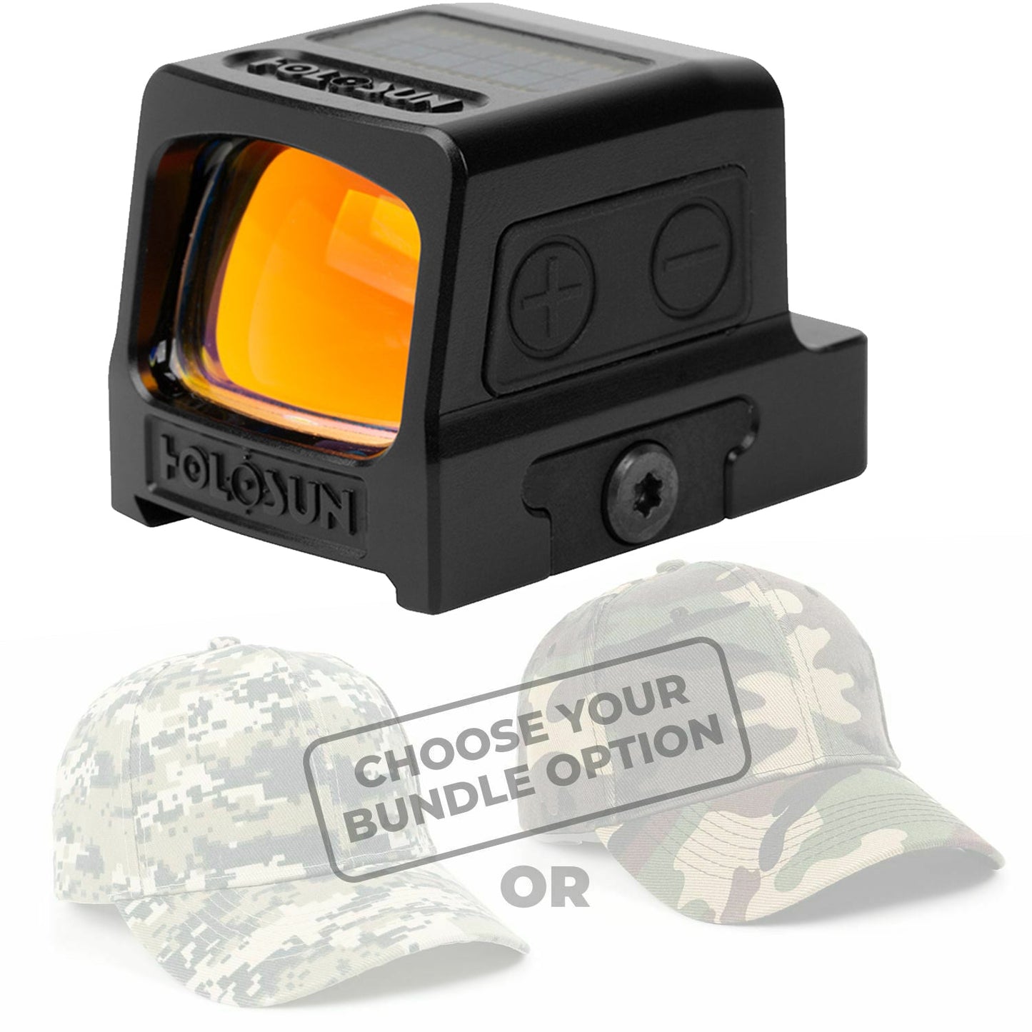 Holosun  Enclosed Reflex Optical Multi-Reticle Red Dot Sight with Free Hat Bundle - HE509T-RD-X2_Hat-CD