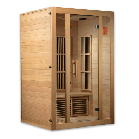 Golden Designs "Seattle" 2 Person Near Zero EMF FAR IR Sauna - MX-J206-01-ZF