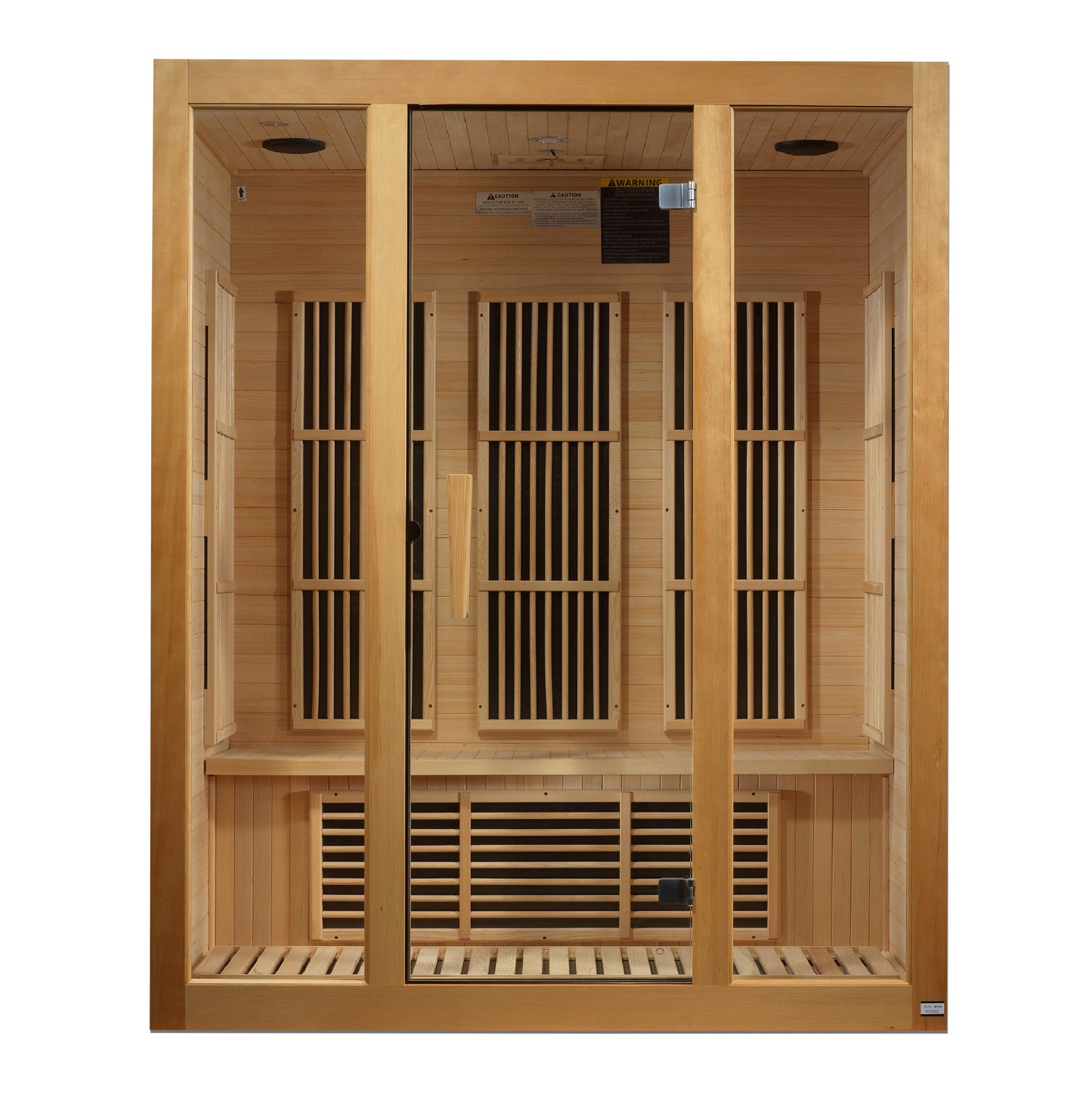 Golden Designs "Bellevue" 3 Person Near Zero EMF FAR IR Sauna  - MX-J306-01-ZF